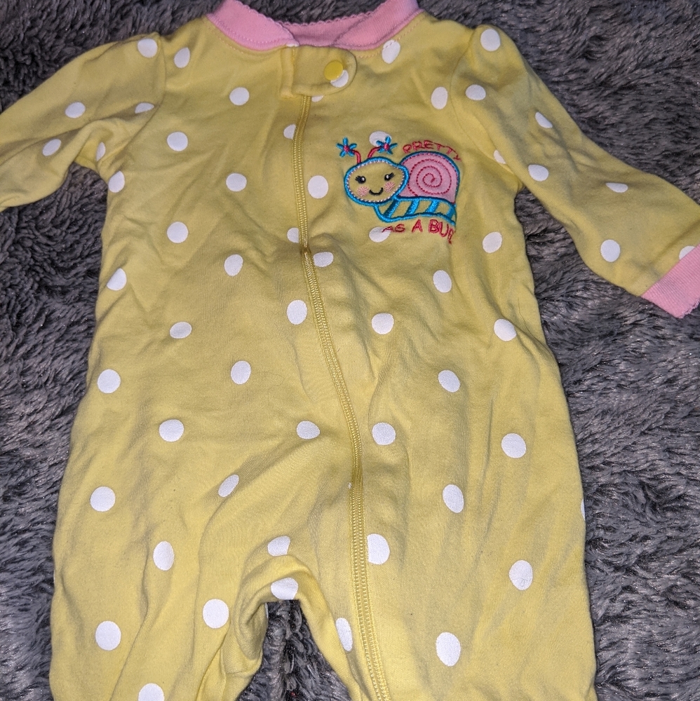 baby girl footie